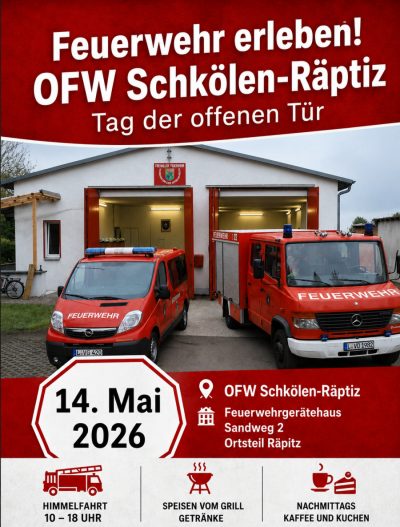 Tag der offenen Tür bei der Ortsfeuerwehr Schkölen/Räpitz