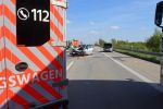 VU PKW/PKW - 1 Pers eingeschlossen - Fahrzeugbrand