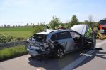 VU PKW/PKW - 1 Pers eingeschlossen - Fahrzeugbrand