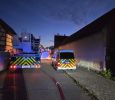Scheunenbrand, Holz-Heizung explodiert