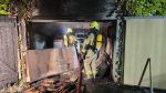 Scheunenbrand, Holz-Heizung explodiert