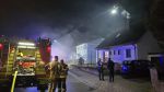 Brand Carport am Gebäude