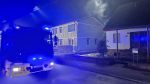 Brand Carport am Gebäude