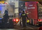 Brand Carport am Gebäude