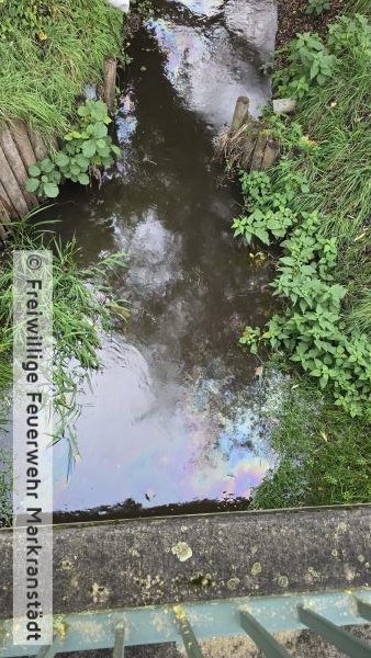 Verunreinigung auf Bach