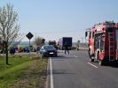 Verkehrsunfall, mit eingeklemmter Person