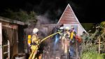 Feuer in Gartenanlage