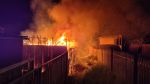 Brand Gartenlaube