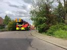 Dachstuhl; Rauch aus Hausruine keine Personen in Gefahr.