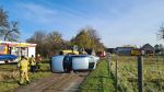 PKW unter Radlader, mehrere Pers. eingeklemmt