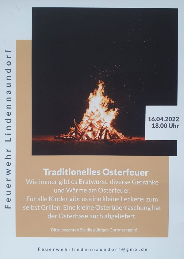 Traditionelles Osterfeuer