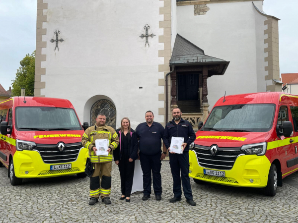 Zwei neue Mehrzweckfahrzeuge für die Feuerwehren Markranstädt und Großlehna-Altranstädt übergeben